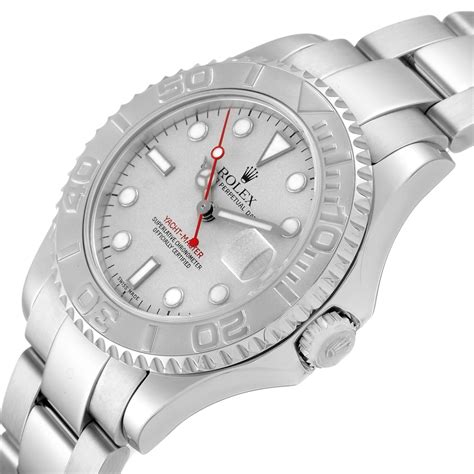 rolex yachtmaster 35mm steel platinum price|rolex yachtmaster for sale uk.